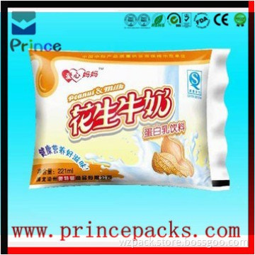 Logo printed beverage bag/milk bag/high quality plastic milk bag